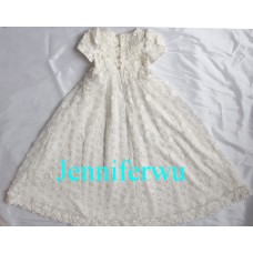 formal baby wear Christening Dress. Baptism Gown, First Communion Dress flower girl dress, Baptism Dress, Baptism Gown C014