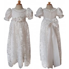 formal baby wear Christening Dress. Baptism Gown, First Communion Dress flower girl dress, Baptism Dress, Baptism Gown C030