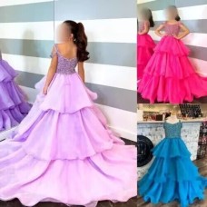 Jenniferwu Custom Made Girl Gown Dress Wedding Party Evening Pegeant Dance GownDHG116