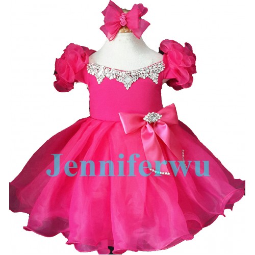 Infant/toddler/baby/children/kids Girl's glitz Pageant evening/prom Dress/clothing  EB053CB