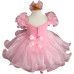 Infant/toddler/baby/children/kids Girl's natural Pageant evening/prom Dress/clothing EB053pink