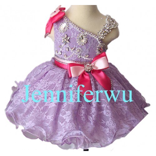 Infant/toddler/baby/children/kids Girl's glitz Pageant evening/prom Dress/clothing  EB2008D