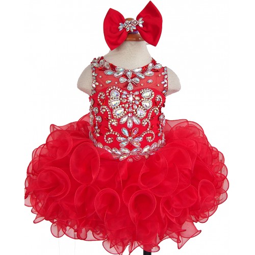 15 color available --Infant/toddler/baby/children/kids Girl's  glitz pageant  Dress/clothing  EB205A