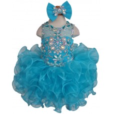 15 color available --Infant/toddler/baby/children/kids Girl's  glitz pageant  Dress/clothing  EB205B