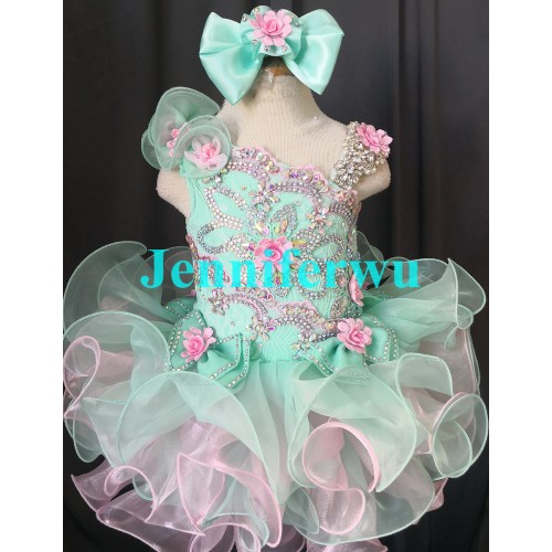 Infant/toddler/baby/children/kids Girl's glitz Pageant evening/prom Dress/clothing  G003AS