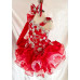Infant/toddler/baby/children/kids Girl's glitz Pageant evening/prom Dress/clothing  G003Red