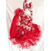 Infant/toddler/baby/children/kids Girl's glitz Pageant evening/prom Dress/clothing  G003Red
