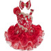 Infant/toddler/baby/children/kids Girl's glitz Pageant evening/prom Dress/clothing  G003Red