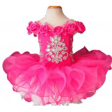 Infant/toddler/baby/children/kids Girl's glitz Pageant evening/prom Dress/clothing  G007-2