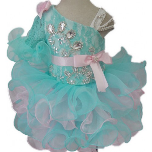 Infant/toddler/baby/children/kids Girl's glitz Pageant evening/prom Dress/clothing  G008-10