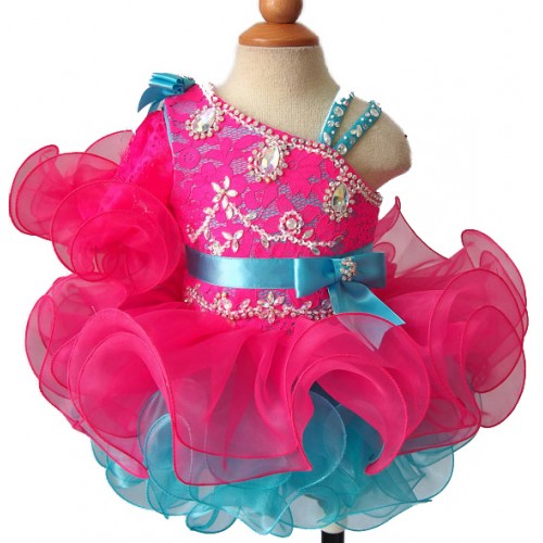 Infant/toddler/baby/children/kids Girl's glitz Pageant evening/prom Dress/clothing  G008-11