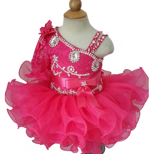 Infant/toddler/baby/children/kids Girl's glitz Pageant evening/prom Dress/clothing  G008-12