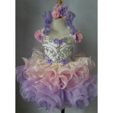 Infant/toddler/baby/children/kids Girl's glitz Pageant evening/prom Dress/clothing 1-7T G009