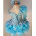 one detachble sleeve--Infant/toddler/baby/children/kids Girl's glitz Pageant evening/prom Dress/clothing 1~7T G011