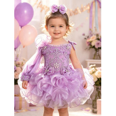 one detachble sleeve--2 pieces Infant/toddler/baby/children/kids Girl's glitz Pageant evening/prom Dress/clothing 1~7T G011A