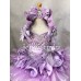 Infant/toddler/baby/children/kids Girl's Pageant evening/prom Dress/clothing 1-6T G015 LILAC