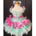 Infant/toddler/baby/children/kids Girl's  glitz pageant  Dress/clothing  G015NC with removble shoulder bow