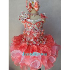 High glitz Infant/toddler/baby/children/kids Girl's  pageant  Dress/clothingG016