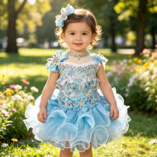 Infant/toddler/baby/children/kids Girl's natural Pageant evening/prom Dress/clothing  G016B