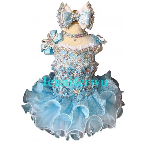 Infant/toddler/baby/children/kids Girl's natural Pageant evening/prom Dress/clothing  G016B