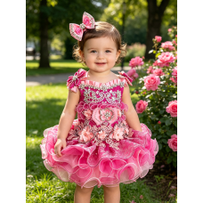 Infant/toddler/baby/children/kids Girl's natural Pageant evening/prom Dress/clothing G016NP Infant/toddler/baby/children/kids Girl's natural Pageant evening/prom Dress/clothing G016NP