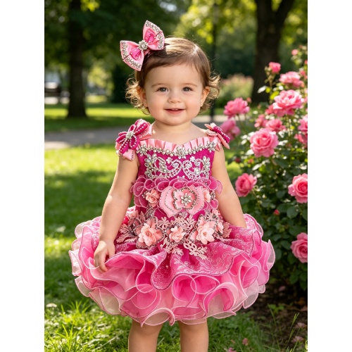 Infant/toddler/baby/children/kids Girl's natural Pageant evening/prom Dress/clothing  G016NP