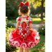 High glitz Infant/toddler/baby/children/kids Girl's  pageant  Dress/clothingG016RED