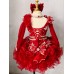 Infant/toddler/baby/children/kids Girl's Pageant evening/prom Dress/clothing 1-6T G018 RED