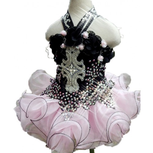 Infant/toddler/baby/children/kids Girl's glitz Pageant evening/prom Dress/clothing  G020