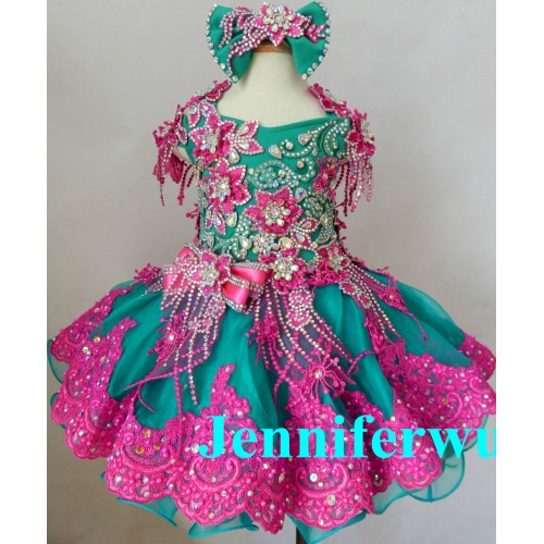  fabulous  Infant/toddler/baby/children/kids Girl's  glitz pageant  Dress/clothingG021