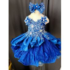 Infant/toddler/baby/children/kids Girl's Pageant evening/prom Dress/clothing 1-6T G023 ROYAL