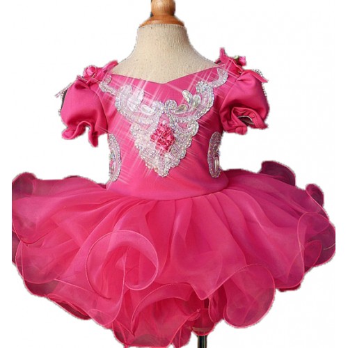 Infant/toddler/baby/children/kids Girl's glitz Pageant evening/prom Dress/clothing  G024-1