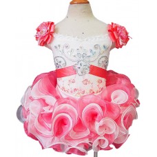 Infant/toddler/baby/children/kids Girl's glitz Pageant evening/prom Dress/clothing  G026-5 1-4T