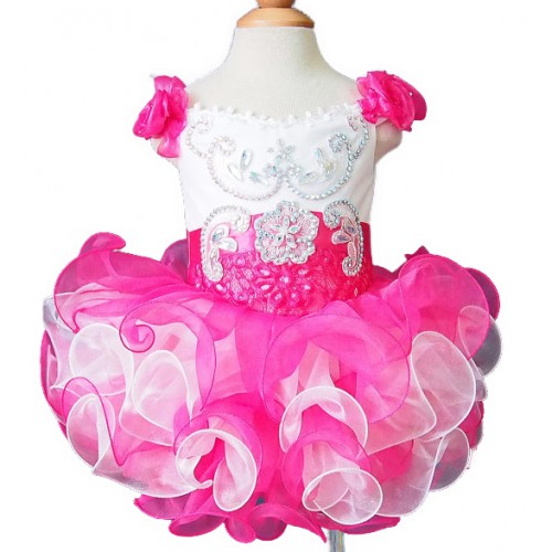 Infant/toddler/baby/children/kids Girl's glitz Pageant evening/prom Dress/clothing  G026-7