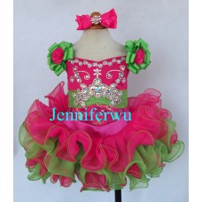 Infant/toddler/baby/children/kids Girl's glitz Pageant evening/prom Dress/clothing  G026A