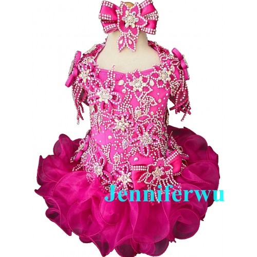  2 pieces fabulous  Infant/toddler/baby/children/kids Girl's  glitz pageant  Dress/clothingG030