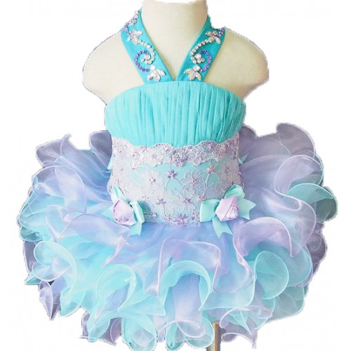 Infant/toddler/baby/children/kids Girl's glitz Pageant evening/prom Dress/clothing  G032-3