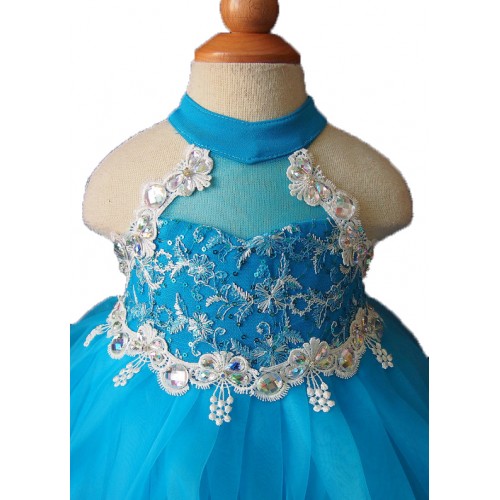 Infant/toddler/baby/children/kids Girl's glitz Pageant evening/prom Dress/clothing  G035-5