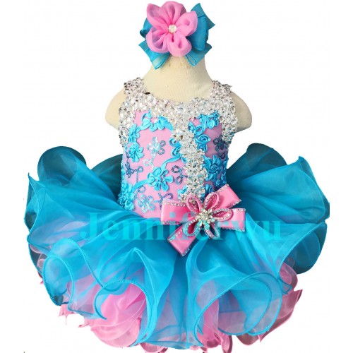 Infant/toddler/baby/children/kids Girl's glitz Pageant evening/prom Dress/clothing  G037BP