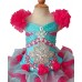  Infant/toddler/baby/children/kids Girl's glitz Pageant evening/prom Dress/clothing 1~7T G060-1