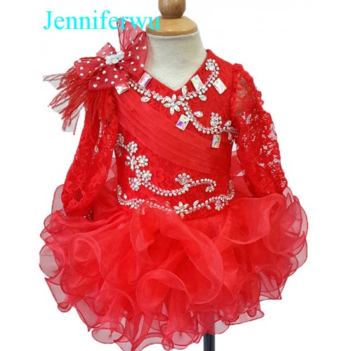 Infant/toddler/baby/children/kids Girl's glitz Pageant evening/prom Dress/clothing  G068A