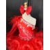 Infant/toddler/baby/children/kids Girl's Pageant evening/prom Dress/clothing 1-6T G068 RED