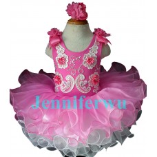 Infant/toddler/baby/children/kids Girl's glitz Pageant evening/prom Dress/clothing  G070bubblep