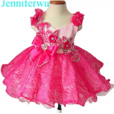 Infant/toddler/baby/children/kids Girl's glitz Pageant evening/prom Dress/clothing  G079E