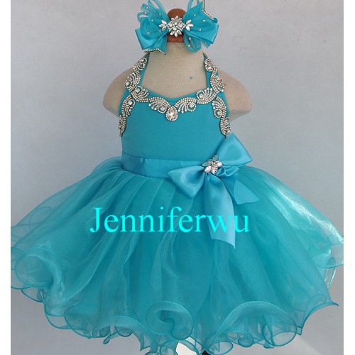 Infant/toddler/baby/children/kids Girl's glitz Pageant evening/prom Dress/clothing  G079F