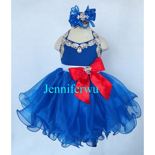 Infant/toddler/baby/children/kids Girl's glitz Pageant evening/prom Dress/clothing  G079J