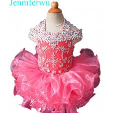 Infant/toddler/baby/children/kids Girl's glitz Pageant evening/prom Dress/clothing  G081-4