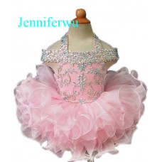 Infant/toddler/baby/children/kids Girl's glitz Pageant evening/prom Dress/clothing 1-6T G081