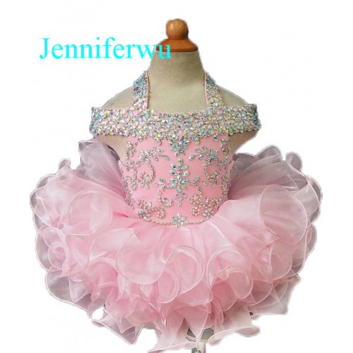 Infant/toddler/baby/children/kids Girl's glitz Pageant evening/prom Dress/clothing 1-6T G081