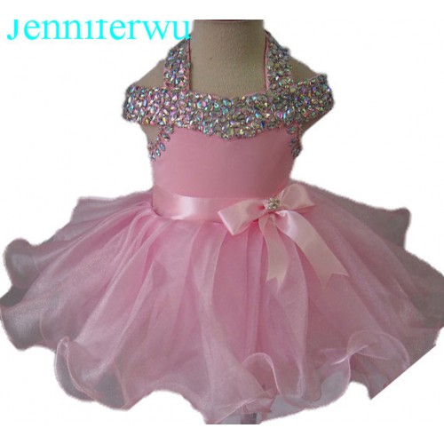 Infant/toddler/baby/children/kids Girl's glitz Pageant evening/prom Dress/clothing  G081F